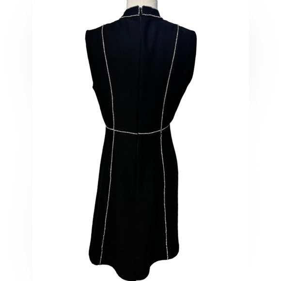 Warehouse Little Black Dress With Rhinestone size Small US 6 has front pockets! - Picture 2 of 8